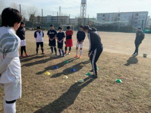 男子サッカー部 合同練習 貞静学園